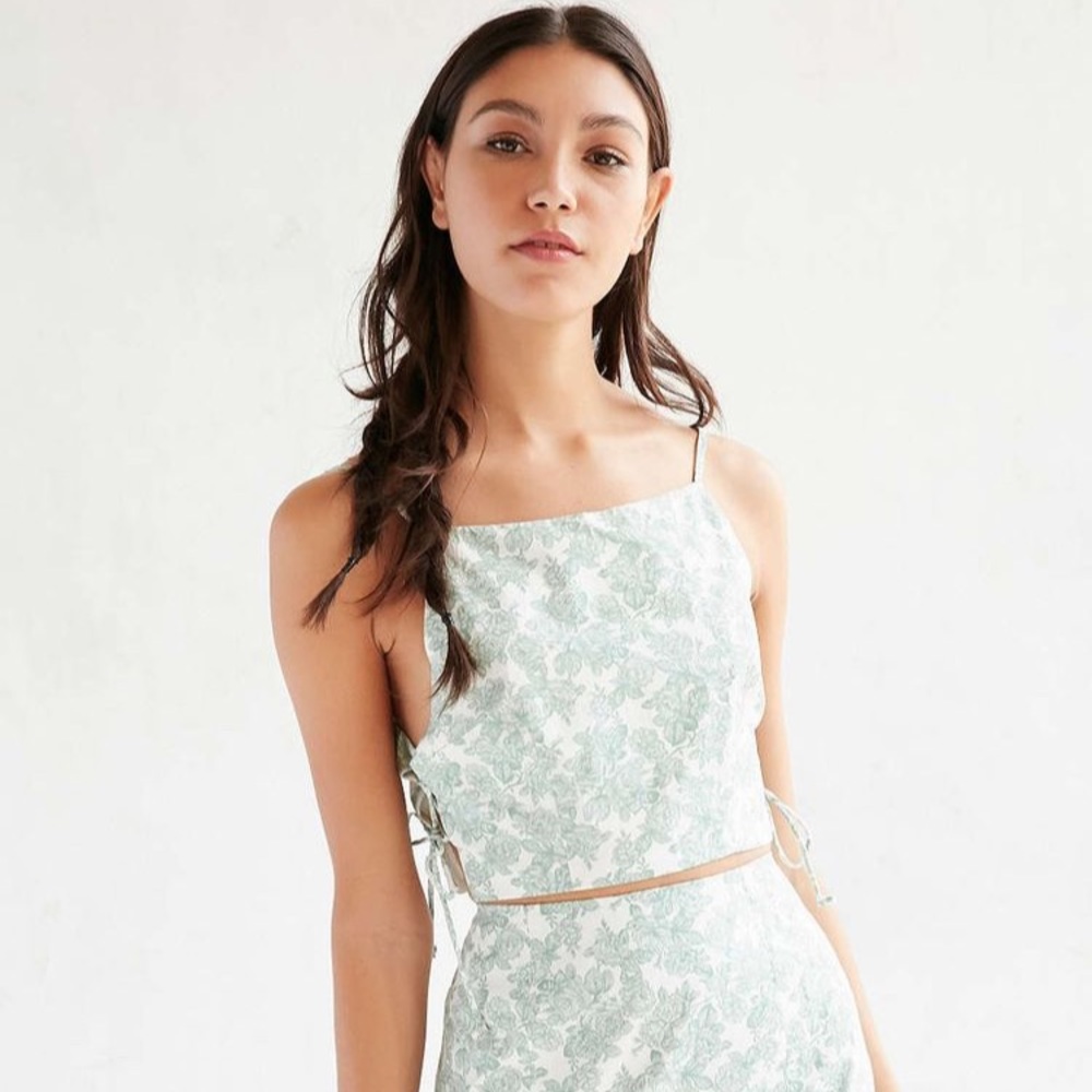 Floral Print Crop Top